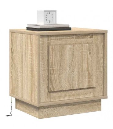 vidaXL Bedside Cabinet Sonoma Oak 44 x 34.5 x 45 cm Engineered Wood