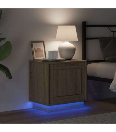 vidaXL Bedside Cabinet Sonoma Oak 44 x 34.5 x 45 cm Engineered Wood