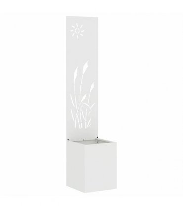 vidaXL Garden Privacy Screen White 32 x 150 cm Cold-rolled steel