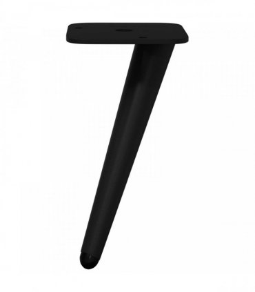 vidaXL Standing Feet 12 pcs Black 56 x 56 x 100 mm Iron