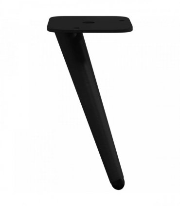 vidaXL Standing Feet 12 pcs Black 56 x 56 x 100 mm Iron