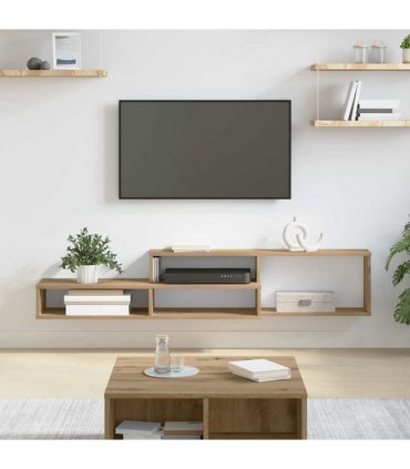 vidaXL Wall TV Stand 150 x 25 x 28.5 cm Engineered Wood