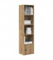 vidaXL Bookcase Artisan Oak 31x24x127 cm Engineered Wood