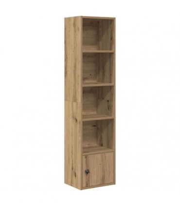 vidaXL Bookcase Artisan Oak 31x24x127 cm Engineered Wood