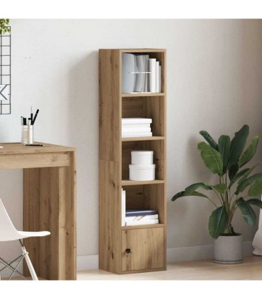 vidaXL Bookcase Artisan Oak 31x24x127 cm Engineered Wood