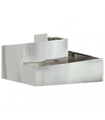 vidaXL Garden Planter Silver 80 x 80 x 50 cm Galvanised Steel