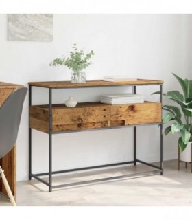 vidaXL Console Table Old Wood 100 x 40 x 75 cm Engineered Wood
