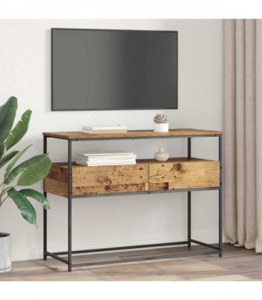 vidaXL Console Table Old Wood 100 x 40 x 75 cm Engineered Wood
