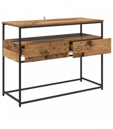 vidaXL Console Table Old Wood 100 x 40 x 75 cm Engineered Wood