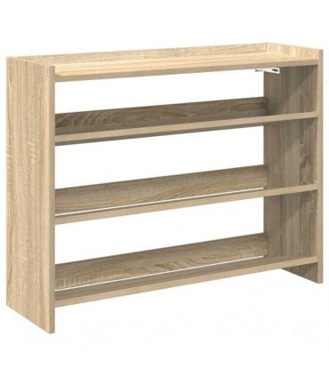 vidaXL Shoe Rack Sonoma Oak 80x25x62 cm Engineered Wood