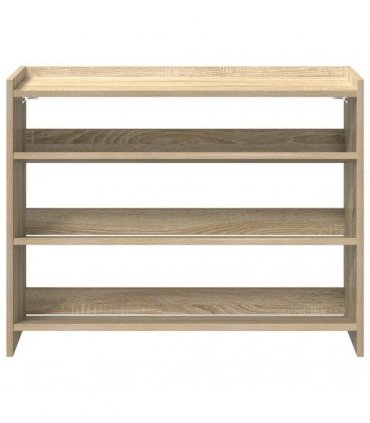 vidaXL Shoe Rack Sonoma Oak 80x25x62 cm Engineered Wood