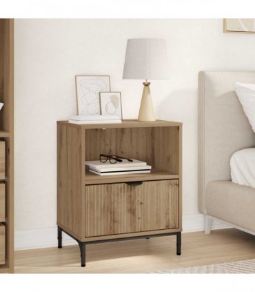 vidaXL Bedside Cabinet Artisan oak 49 x 36 x 61 cm Engineered wood