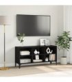 vidaXL TV Cabinet Set Black 103.5 x 30 x 50 cm Engineered Wood