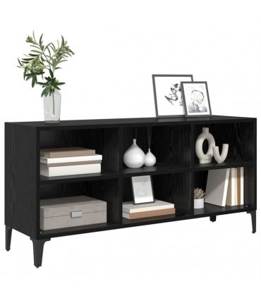 vidaXL TV Cabinet Set Black 103.5 x 30 x 50 cm Engineered Wood