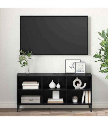 vidaXL TV Cabinet Set Black 103.5 x 30 x 50 cm Engineered Wood
