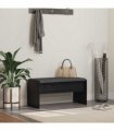 vidaXL Hall Bench with Cushion Black Oak 83 x 38 x 40 cm