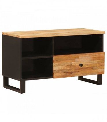 vidaXL TV Cabinet with Drawer Brown 80 x 33 x 46 cm Solid Mango Wood