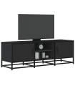 vidaXL TV Cabinet Black 120x35x41 cm Engineered Wood and Metal