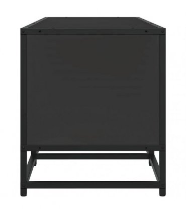 vidaXL TV Cabinet Black 120x35x41 cm Engineered Wood and Metal