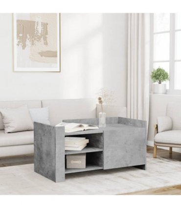 vidaXL Coffee Table Concrete Grey 100x50x50 cm Engineered Wood