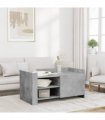 vidaXL Coffee Table Concrete Grey 100x50x50 cm Engineered Wood