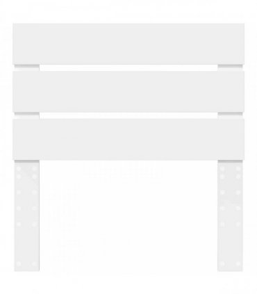 vidaXL Headboard White Engineered Wood
