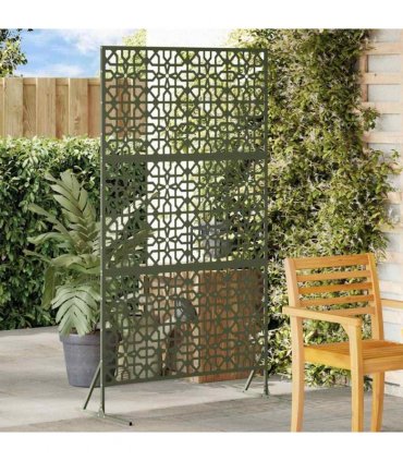 vidaXL Privacy Screen 100 x 50 x 180 cm Steel Olive Green