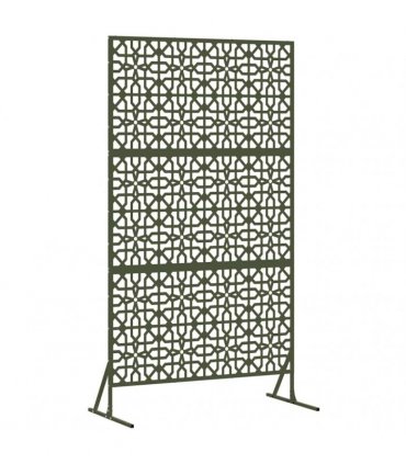 vidaXL Privacy Screen 100 x 50 x 180 cm Steel Olive Green