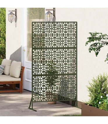 vidaXL Privacy Screen 100 x 50 x 180 cm Steel Olive Green