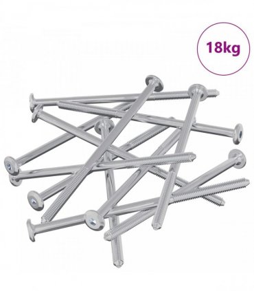 vidaXL Furniture Screws 800 pcs Silver Steel