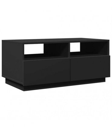vidaXL Coffee Table | Black | Engineered wood | 90 cm x 49 cm x 40 cm