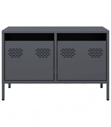 vidaXL TV Cabinet Anthracite 68x39x43.5 cm Cold-rolled Steel
