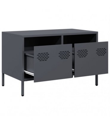 vidaXL TV Cabinet Anthracite 68x39x43.5 cm Cold-rolled Steel