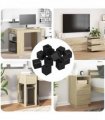vidaXL Drawer Holder 6792 pcs Black 15 x 15 x 15mm PP Copolymer