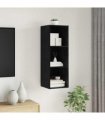 vidaXL TV Cabinet Set Black Oak 37 x 37 x 107 cm Engineered Wood