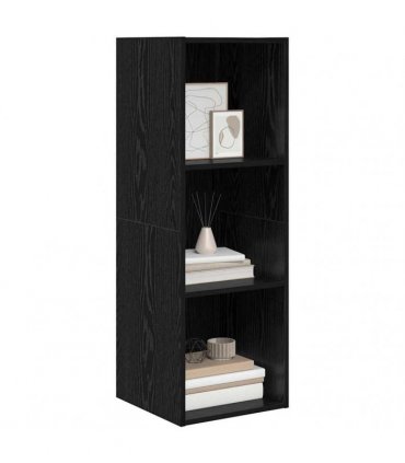 vidaXL TV Cabinet Set Black Oak 37 x 37 x 107 cm Engineered Wood