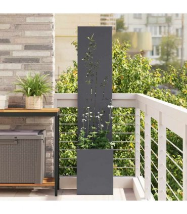 vidaXL Garden Privacy Screen Anthracite 32 x 140 cm Cold-rolled steel