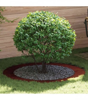 vidaXL suitable for Flat Tree Rings 5 pcs Brown Ø90 / 120 cm