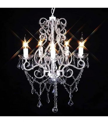 vidaXL Chandelier with 2800 Crystals E14