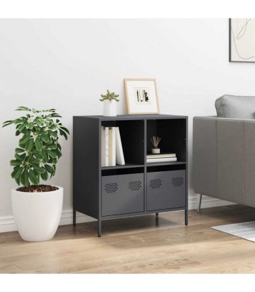 vidaXL Sideboard Anthracite 68x39x73.5 cm Cold-rolled Steel