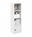 vidaXL Bookcase White 31x24x102 cm Engineered Wood