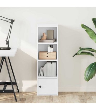vidaXL Bookcase White 31x24x102 cm Engineered Wood