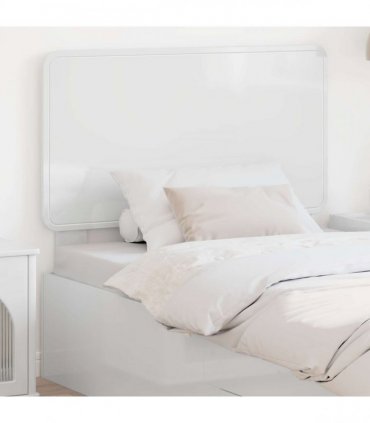 vidaXL Headboard Gloss White Engineered wood