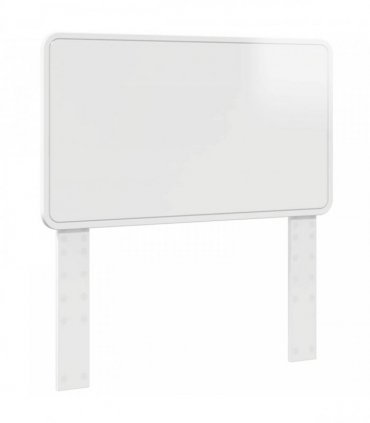 vidaXL Headboard Gloss White Engineered wood