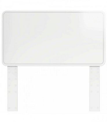 vidaXL Headboard Gloss White Engineered wood