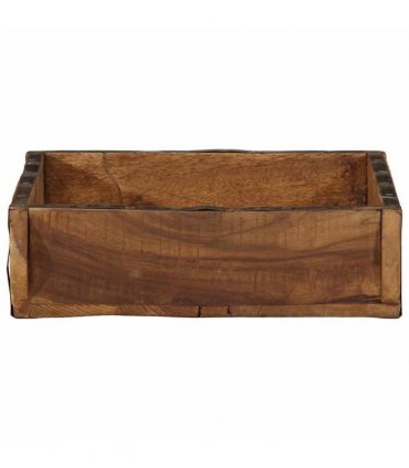 vidaXL Tray 4 pcs Brown 29 x 31 x 10 cm Solid Reclaim Wood