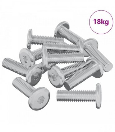 vidaXL Screw 1593 pcs Silver 8 x 25 mm Steel