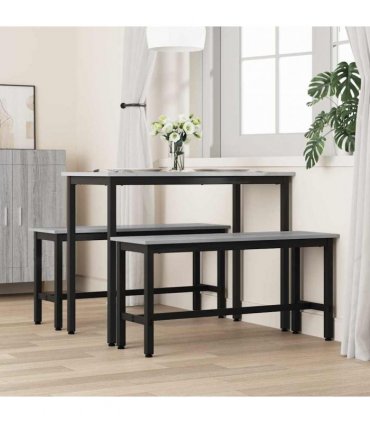 vidaXL Dining Bench Grey Sonoma 100 x 32.5 x 48.5 cm