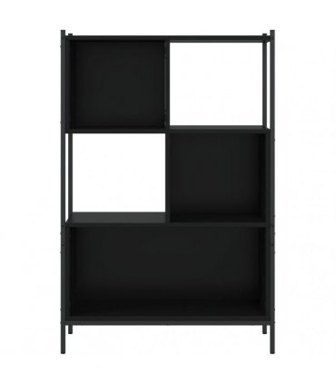 vidaXL Bookcase Black 72x28x109 cm Engineered Wood