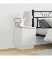 vidaXL Bedside Cabinet 2 pcs White 39 x 34.5 x 50 cm Engineered wood